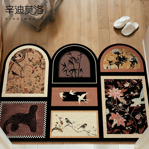 家用高端轻奢可擦除尘丝圈踩踏垫