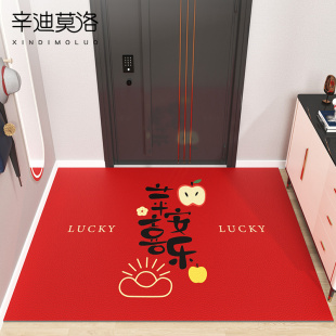 入户门地垫进门门口脚垫PVC门垫可擦洗2022新款 玄关进户皮革地毯
