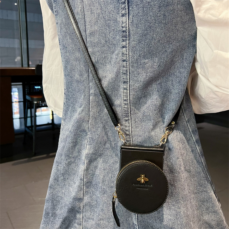 悦皇适用于华为pocket2手机壳折叠屏p50宝盒pockets斜挎手机包壳可背带挂绳magicvflip防摔保护套手提零钱包