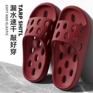 新疆西藏包邮浴池防滑专用拖鞋网红男女成人居家洞洞鞋漏水浴室洗
