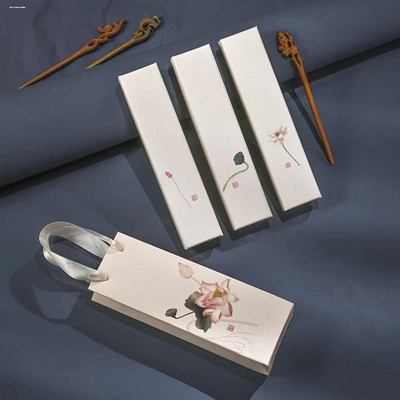 礼盒发簪礼盒空盒木质簪子发饰盒