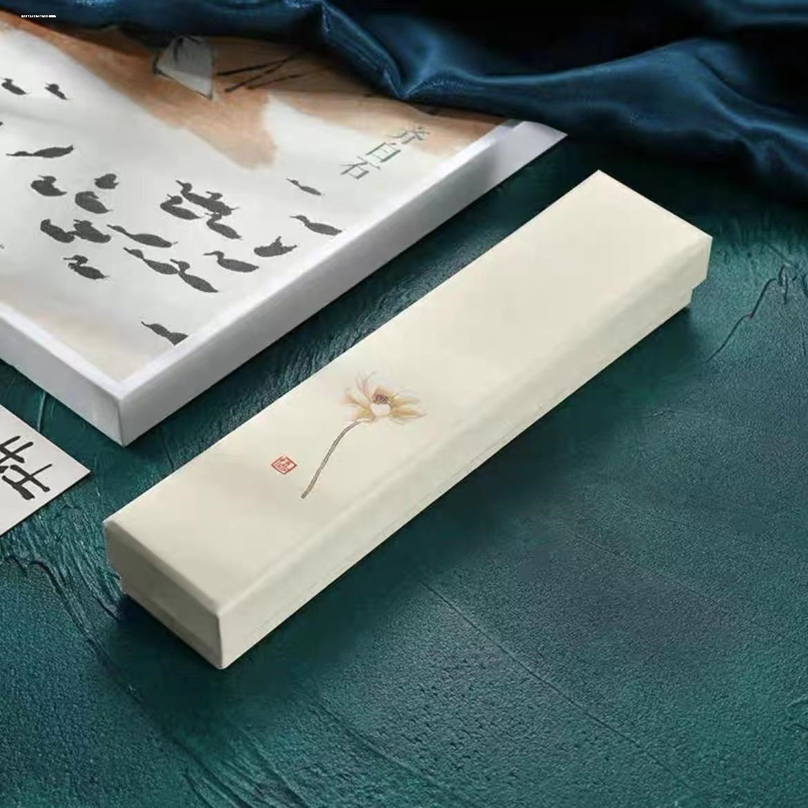 礼盒发簪礼盒空盒木质簪子发饰盒图片