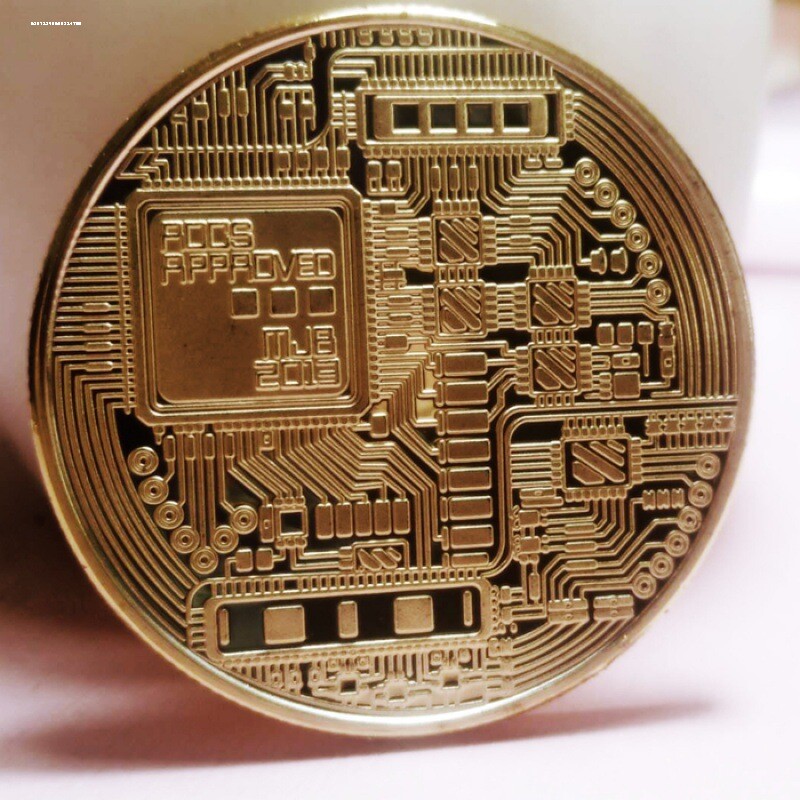 Bitcoin仿比特币纪念币立体浮雕金属工艺品仿比特b美国硬币金币