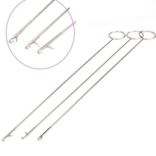 翻带器不锈钢牵绳器长反耳钩针穿带针翻里器DIY穿绳器工具 新款