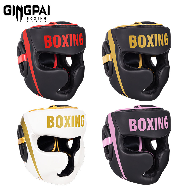 拳击散打头盔护头搏击跆拳道成人儿童男女护脸鼻子下巴猴脸泰拳厚