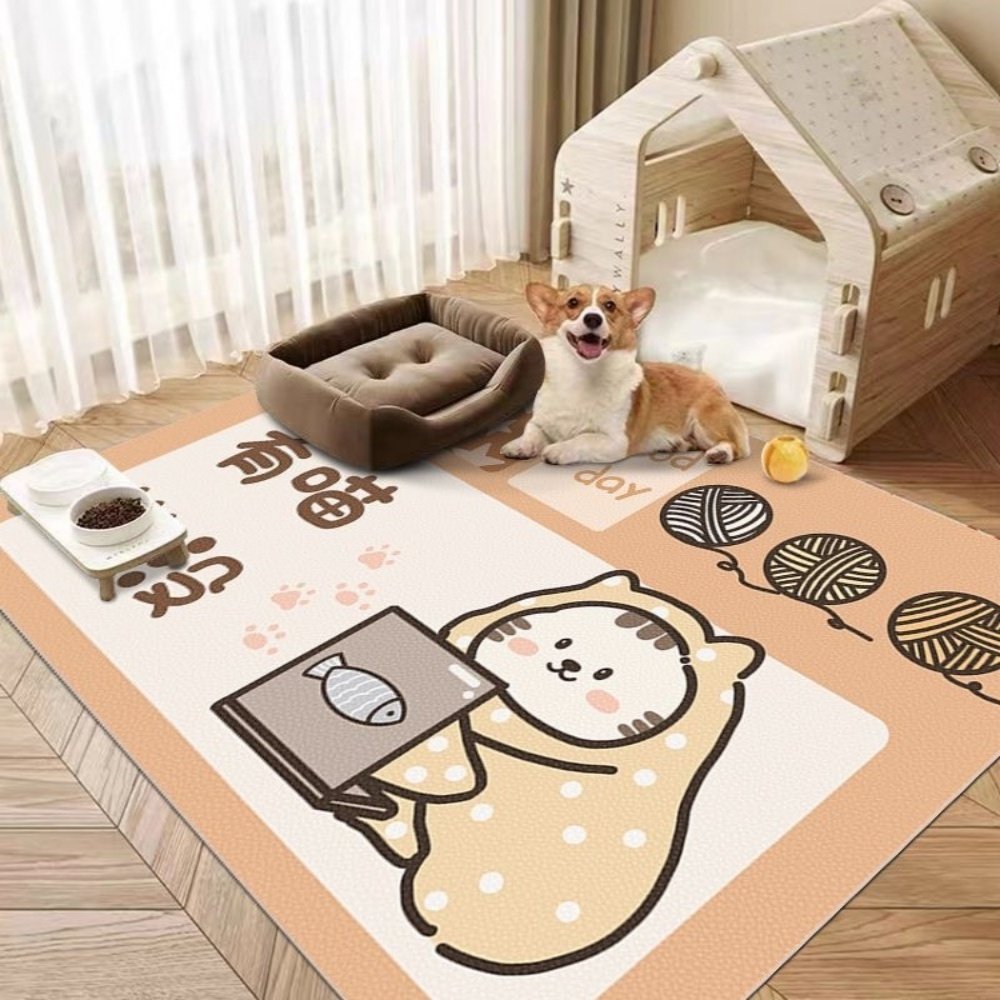 宠物地垫防水隔尿免洗狗狗垫子PVC耐咬猫砂猫咪围栏地毯狗笼餐垫,居家布艺,家用脚垫,淘宝优惠券,粉丝福利购,淘宝优惠卷