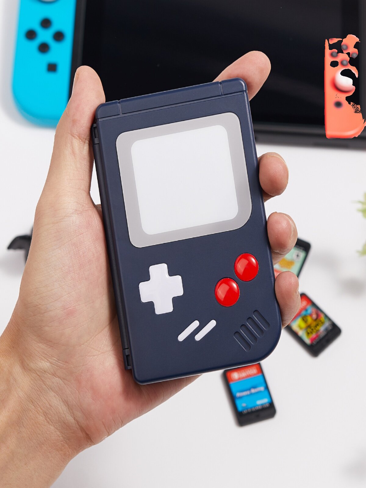 NINTENDO SWITCH OLED 게임 카드 보관 상자 NS 카세트 상자 실리콘 보관 가방 자기 카드 상자