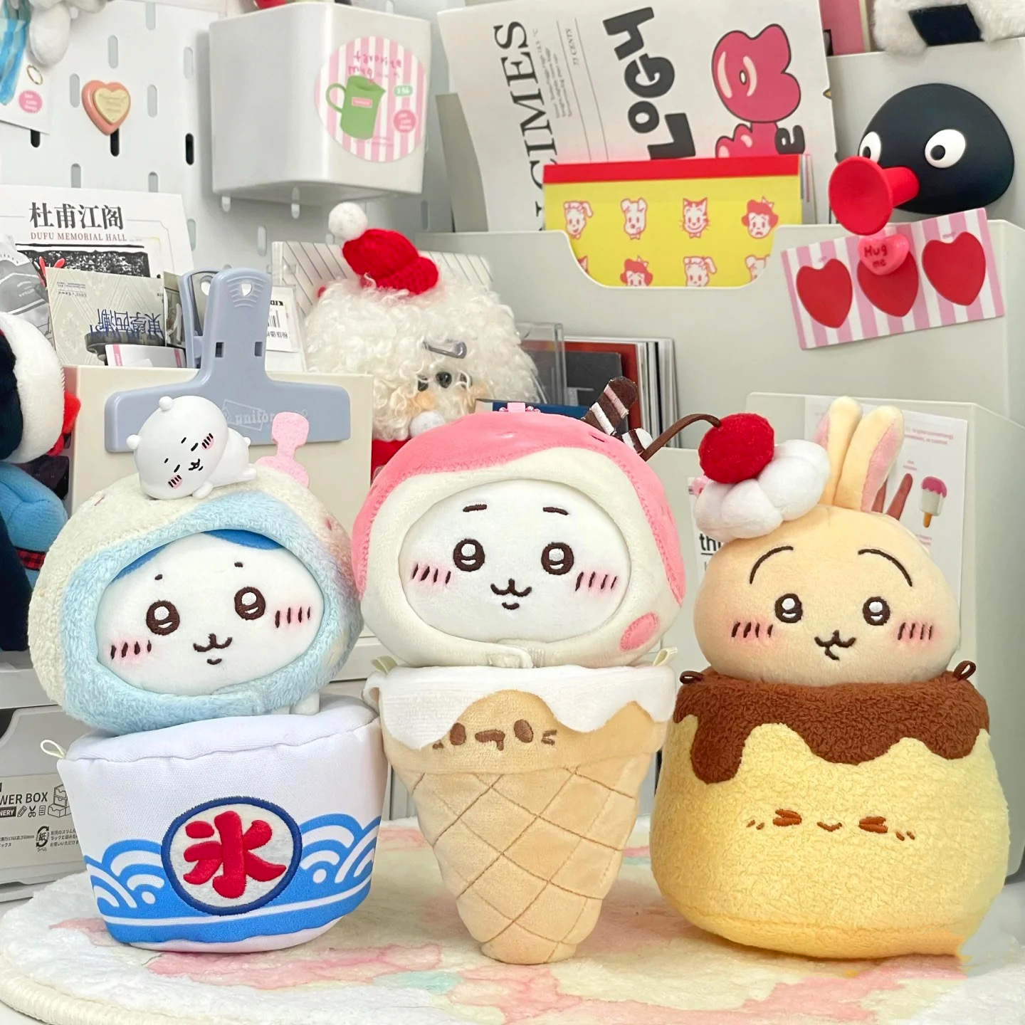 日本Chiikawa垂耳兔布丁乌萨奇小八生日蛋糕玩偶礼物公仔吉伊卡哇