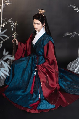 明制直裰古装圆领袍汉服道袍