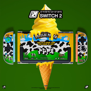 原创任天堂switch2保护套潮牌奶牛switcholed保护壳NS硬壳软手柄