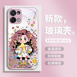 适用华为mate60手机壳50涂鸦女孩40超火30p60p50p40网红nova12pro2024新款 11玻璃7荣耀100卡通90可爱80magic6