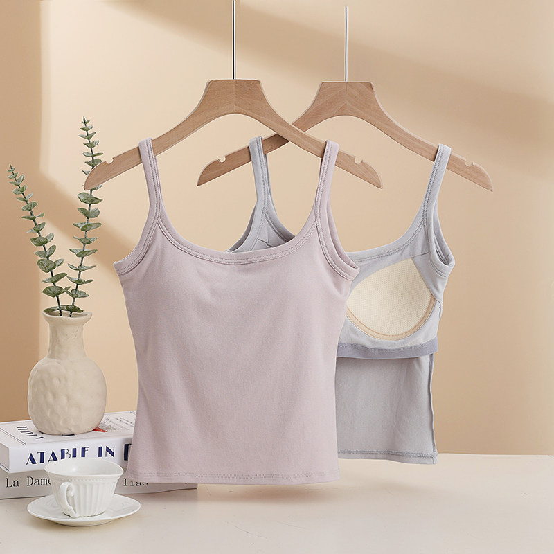 白色吊带背心女带胸垫夏季美背文胸一体修身遮副乳打底可外穿上衣,女士内衣/男士内衣/家居服,吊带/背心/T恤/打底/肌底衣,淘宝优惠券,粉丝福利购,淘宝优惠卷