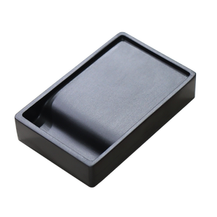 国家非物质文化遗产歙砚砚台/长方素池砚/天然原石手工砚台实用文房墨盘并肩端砚老坑文房四宝送礼收藏自用