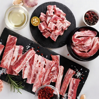 西班牙伊比利亚猪肋条1672去骨猪肋条肉橡木果黑猪肉肋间肉烤肉