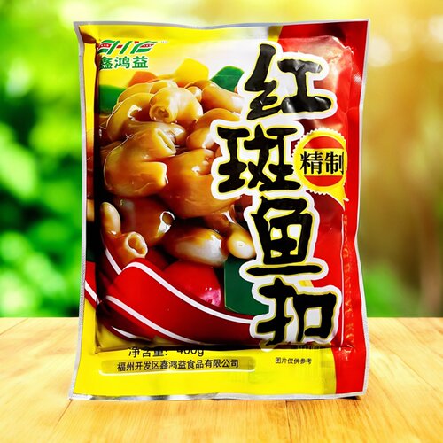 鑫鸿益红斑鱼扣鱼肚整箱400g20包免浆巴沙鱼肚新鲜冷冻半成品商用