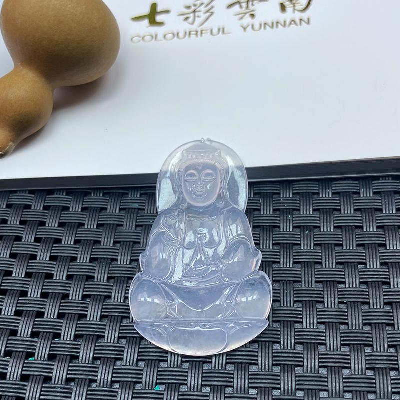 七彩云南天然翡翠观音