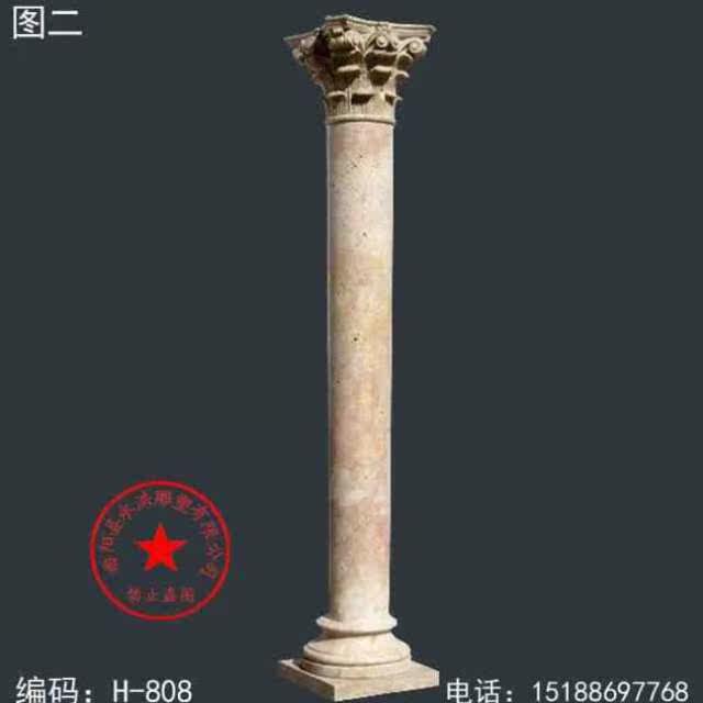 石雕罗马柱子 汉白玉阳台柱 大理石栏杆 楼梯扶手 别墅欧式护栏