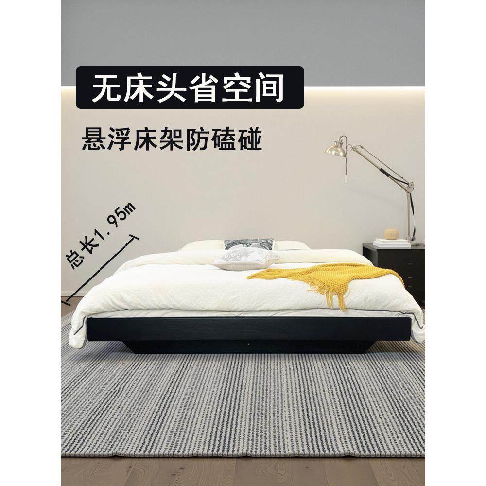 2025新款1米5无床头的纯实木储物床1米2一米二1米8白蜡木榻榻135