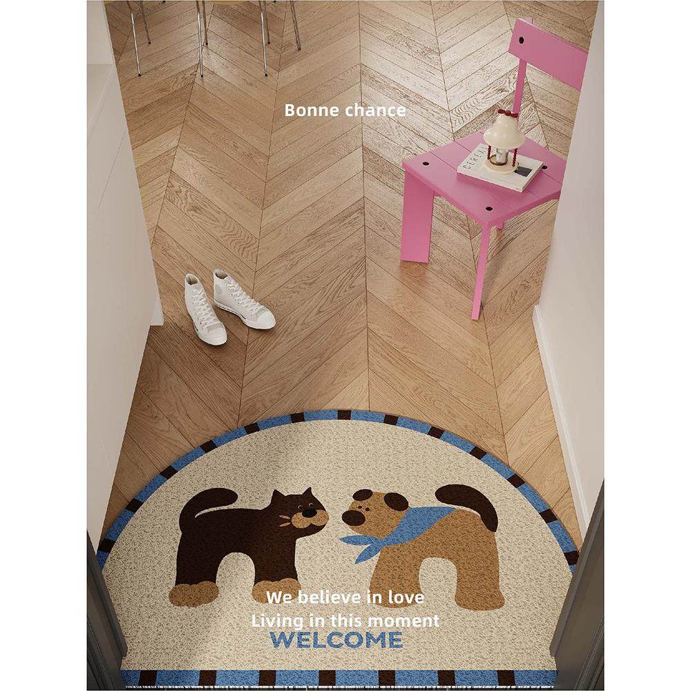 覆古风格卡通半圆形入口地垫线圈防滑脚垫入口门入口门定制地毯门,居家布艺,入户地垫,淘宝优惠券,粉丝福利购,淘宝优惠卷