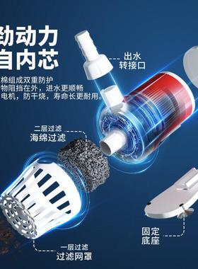 水泵雾化一体机盆景流水加湿造景喷雾器循环茶盘鱼缸假山用包邮