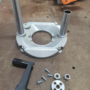 私家木匠独创设计修边机桌面升降改装 配件电木铣大锣机木工雕刻机