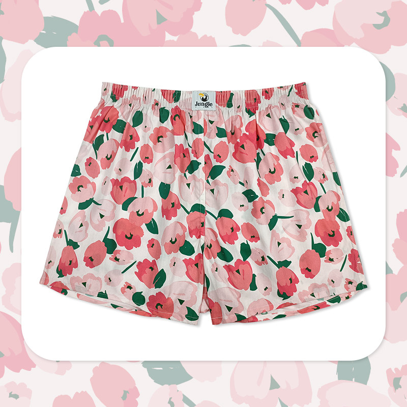 阿罗裤宽松短睡裤衩头内裤男生款平四角纯棉舒适透气大码夏季潮流