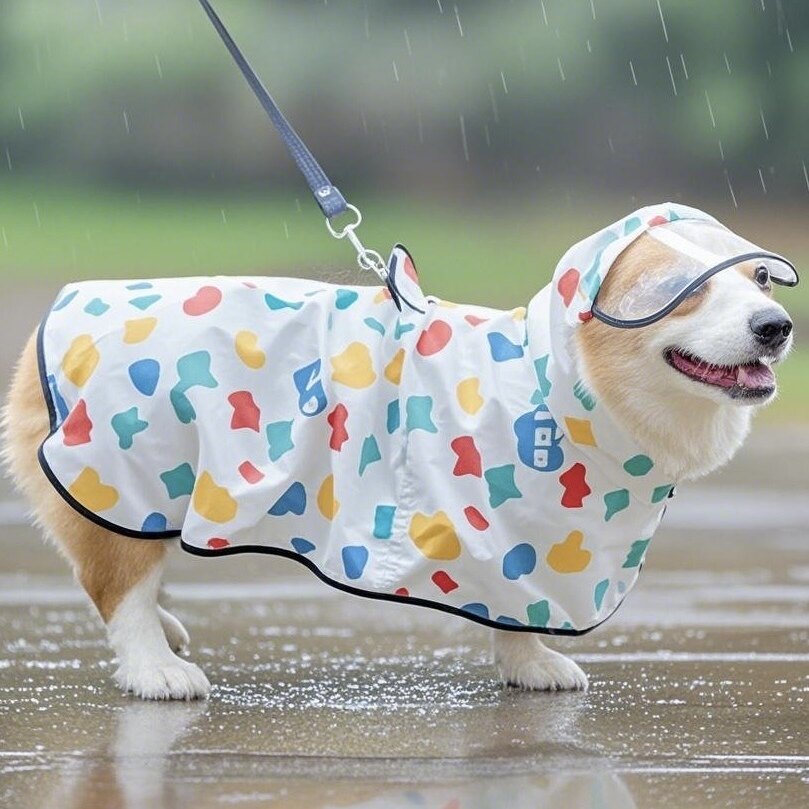 奶油可爱轻薄不压身防水雨披
