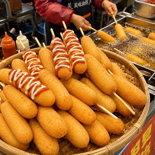 拉丝热狗棒加热即食早餐速食