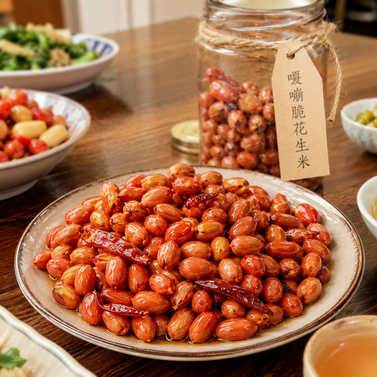 【下饭菜】五香嘎嘣脆花生米充饥小吃即食方便携带办公休闲下酒菜 - 实物图