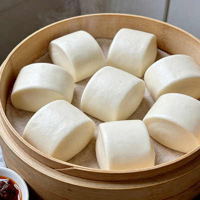 刀切老面馒头个大饱满速食