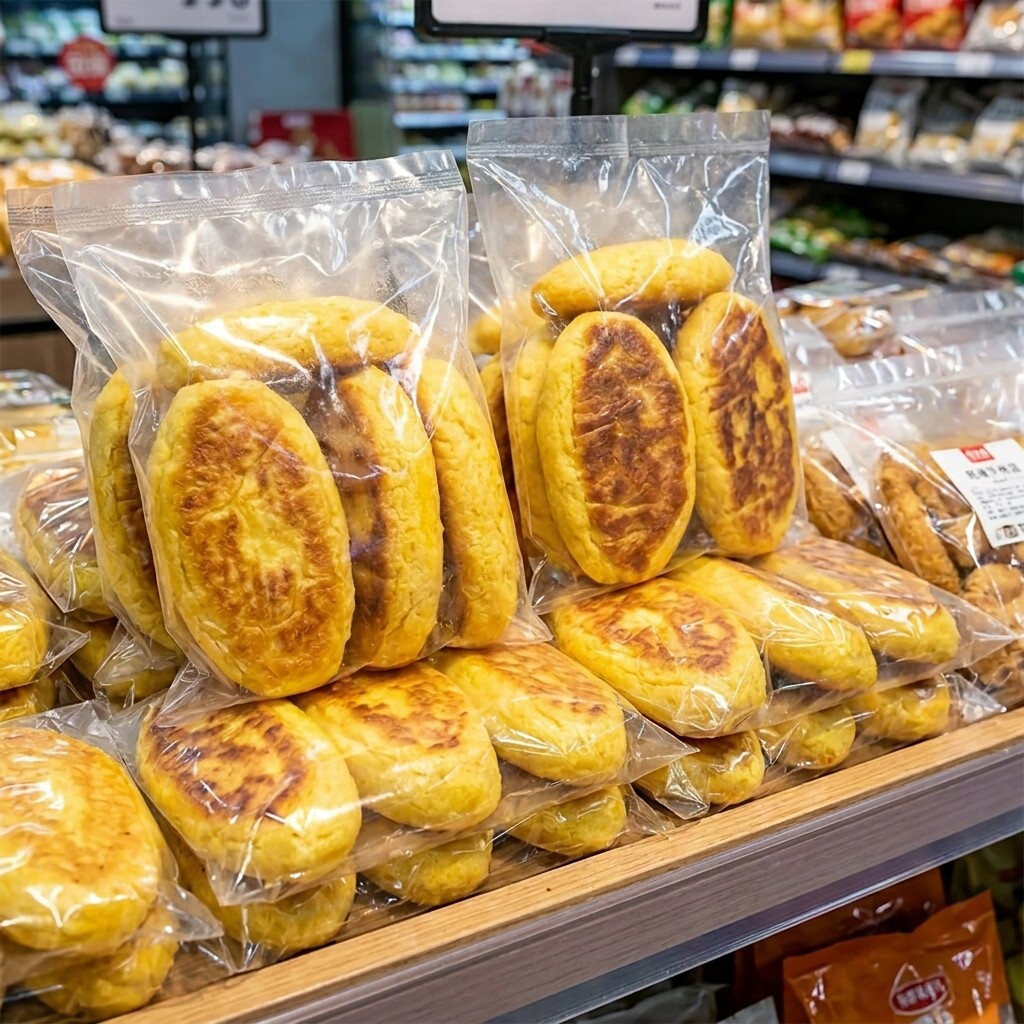【工厂直发】玉米锅贴饼打工人学生党主食速冻低脂美味面食夜宵