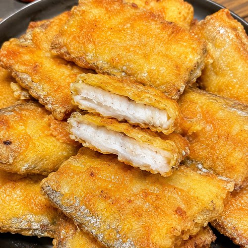 主播推荐香酥冷冻带鱼块袋装