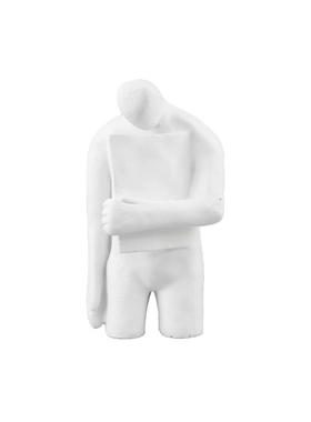 北欧创意抽象白色树脂打开心扉人物雕塑摆件玄关电视柜家居装饰品