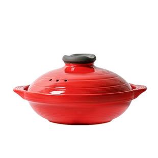 康特耐KTN黑晶红金砂棕耐高温燃气灶明火陶瓷砂锅商用3-4人份