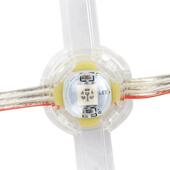 户外广告像数网格屏高清全彩P100透明幕墙网格屏led柔性网格屏