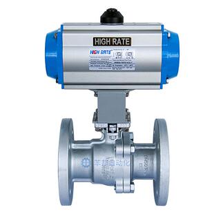 气动高温球阀641高温蒸汽切断阀304不锈钢高平台法兰球阀