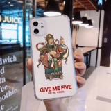 Применимо к iPhone Apple 13 Tiger Год Tiger Новый год 11 Fortune Promax Creative X/XS/Max/7plus/8plus/Pro/Plus/SE2 Прозрачный мини -корпус мобильного телефона Mini