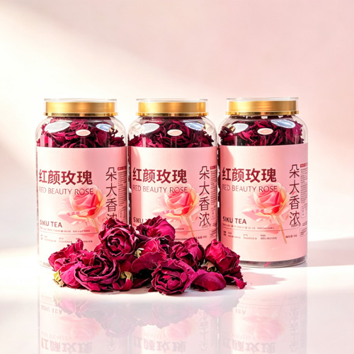 云南弥勒 冻干墨红玫瑰 满满花青素T2