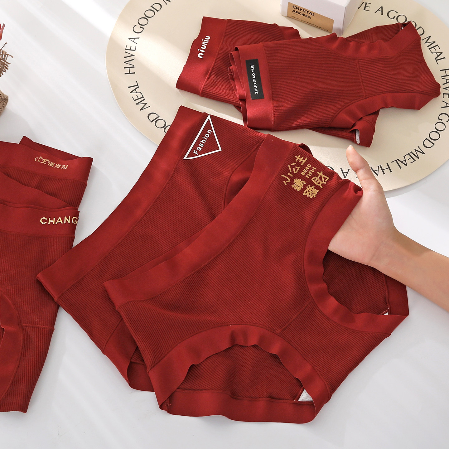【公主请发财】本命年红色女内裤
