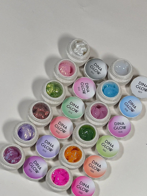 DINAGLOW琉璃胶11-22可雕花蹭粉3D软糖胶捏捏乐橡皮泥胶pvc固态胶