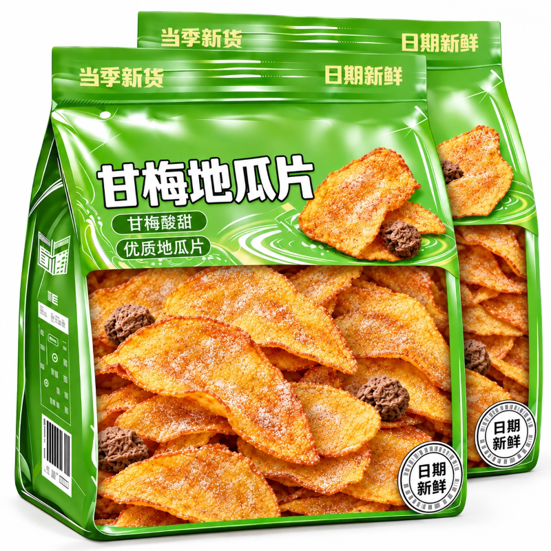 甘梅味地瓜片红薯干红薯脆片