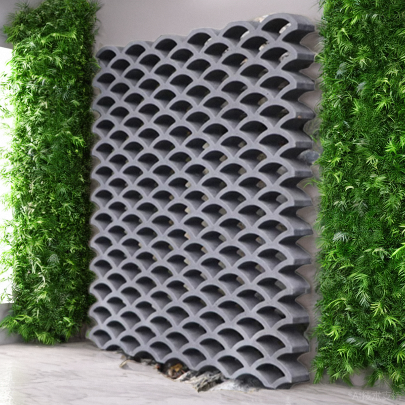 水泥仿古装饰镂空窗花鱼鳞瓦片中式雕砖背景墙铺地砖青瓦造型瓦花