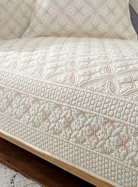 四季纯棉沙发垫防滑全棉布艺冬季坐垫通用套罩盖巾现代2025新款冬