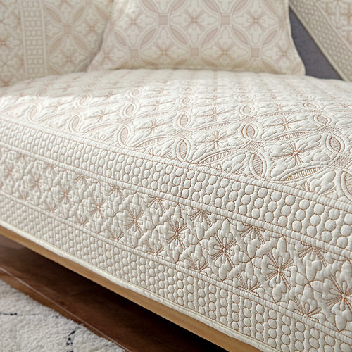 四季纯棉沙发垫防滑全棉布艺通用坐垫通用套罩盖巾绗缝2026新款夏