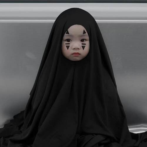 万圣节儿童服装男童无脸