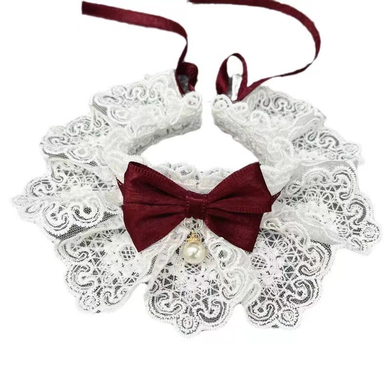 新款狗狗口水巾宠物围巾猫咪中小型围嘴宠物饰品围脖围兜领结用品