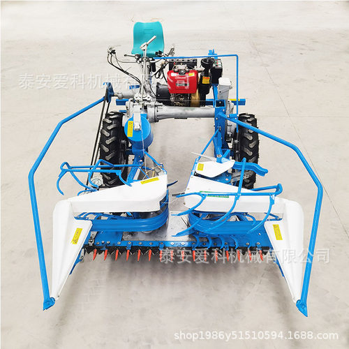 外贸出口标准木箱包装电动双电机柴油机动力收割打捆一体机侧向放