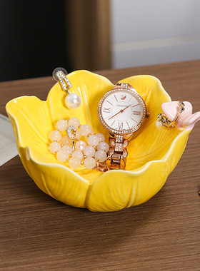 入户进门玄关钥匙收纳摆件奶油风