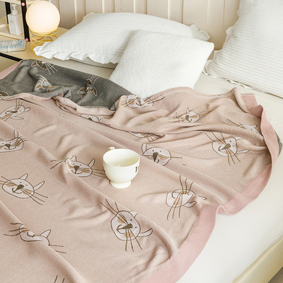 竹纤维盖毯纱布毛巾被子夏季薄款冷感毯棉纱夏凉被午睡毯沙发毯子