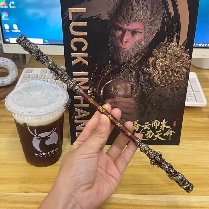 黑神话悟空金箍棒游戏周边手办模型摆件如意金箍棒一比一金属工艺图片